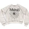 Mardi Mercredi Raglan FlowerMardi Crewneck Oatmeal Black