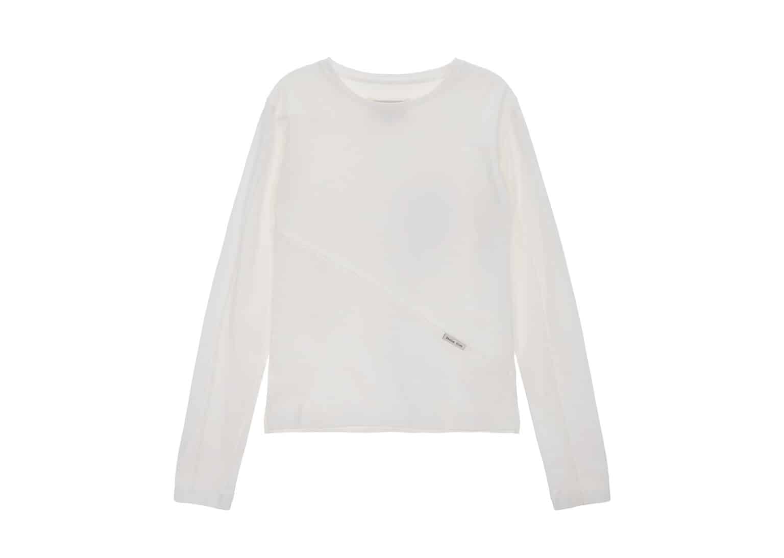 Buy Matin Kim Diagonal Slim Fit Long Sleeve White TS061 Online in