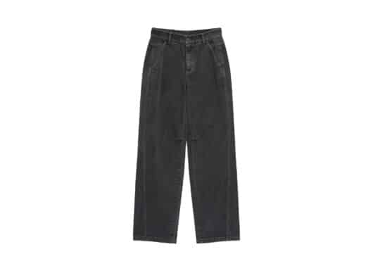 Matin Kim Side Point Color Denim Pants Charcoal (W) DN043