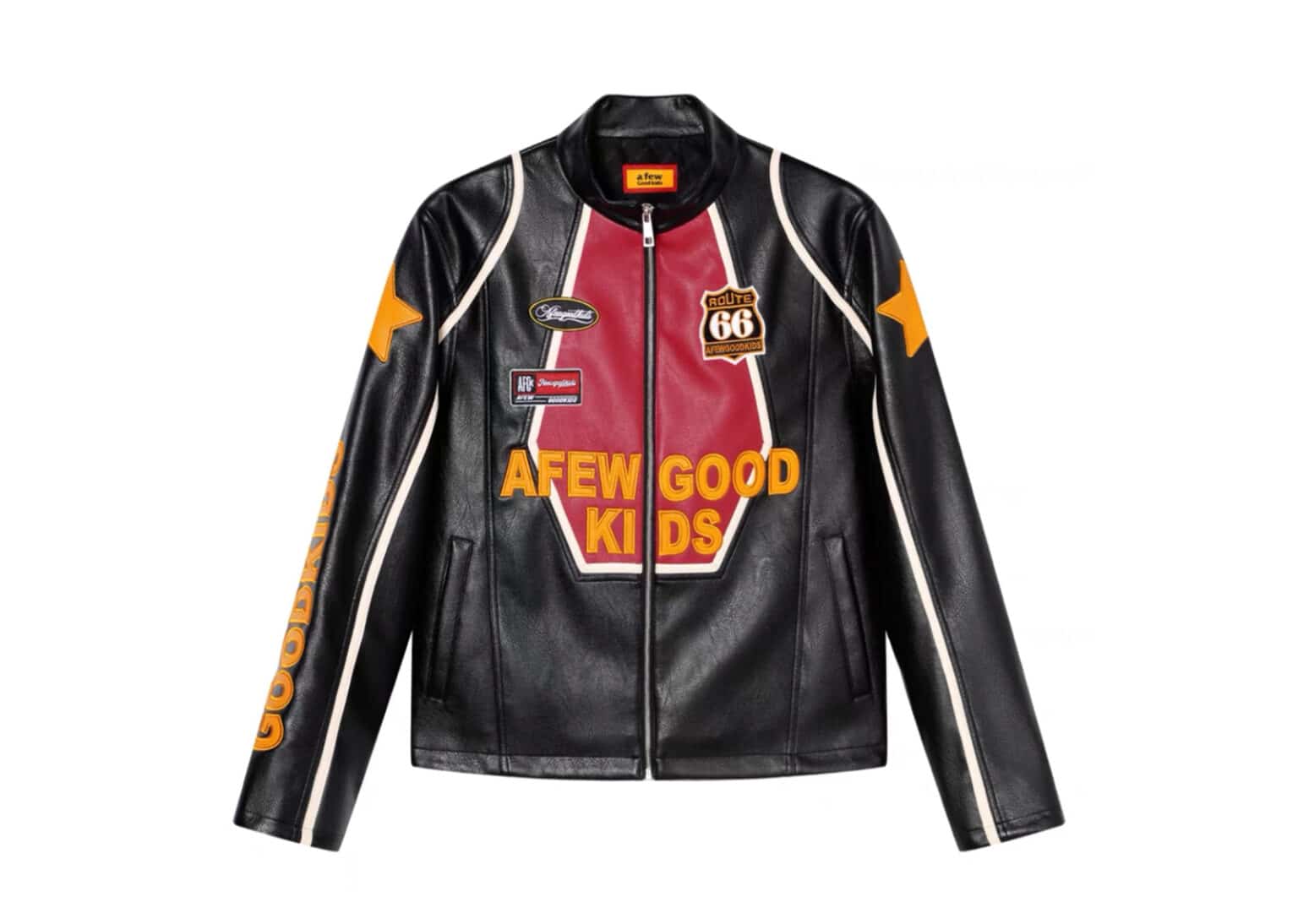 Buy A Few Good Kids Badge Racing Jacket Black Red Online in Australia