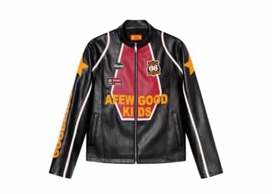 A Few Good Kids Badge Racing Jacket Black Red