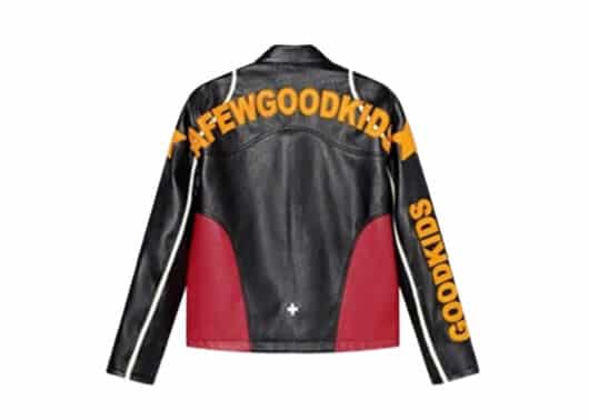 A Few Good Kids Badge Racing Jacket Black Red - Image 2