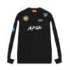 A Few Good Kids Badges Patchwork Waffle L/S Jersey Tee Black