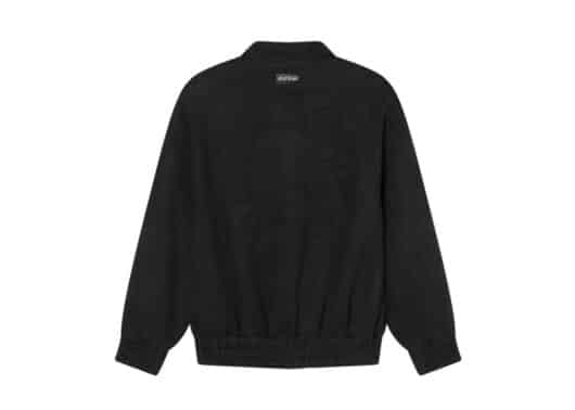 A Few Good Kids Embossed 3D Logo Suede Jacket Black