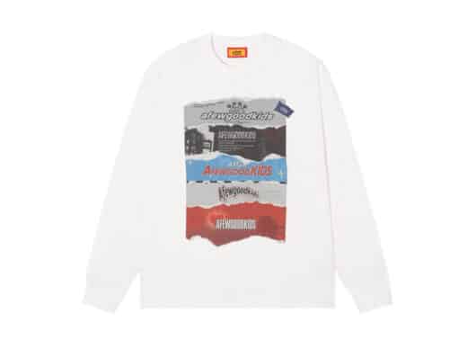 A Few Good Kids Torn Paper Poster L/S Tee White