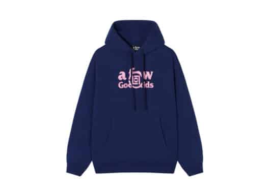 A Few Good Kids x Clot Silk Patch Hoodie Navy