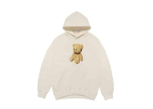 ADLV Block Bear Hoodie Cream
