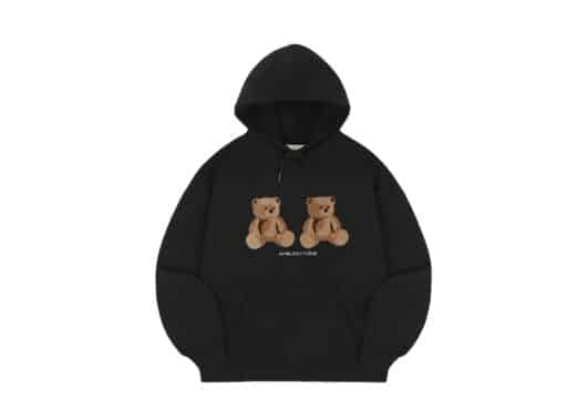 Ambler Big Twin Bear Hoodie Black AHP1108