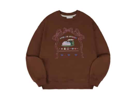 Ambler Ribbon House Crewneck Brown AMM1217