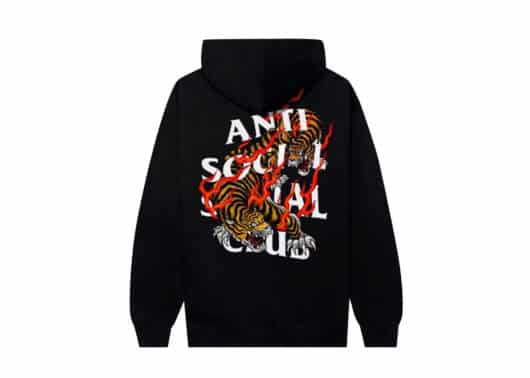 Anti Social Social Club ASSC Tiger Blood Hoodie Black