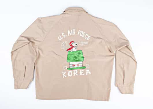 KICKSTW Curated Snoopy Flying Ace Vintage Souvenir Jacket Khaki (Remake) No.7