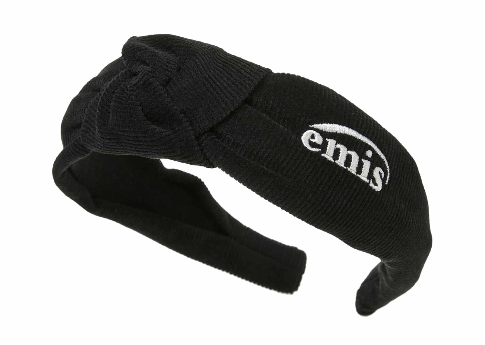 ◆EMIS◆ CORDUROY CROSS HAIRBAND m1037_1351356 CORDUROY CROSS HAIRBAND - EMIS