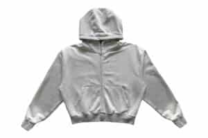 Haonanhuang Destroyed Boxy Fit Hoodie Grey H394