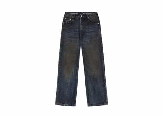 Haonanhuang Rusty Faded Dirty Damaged Jeans Black H220