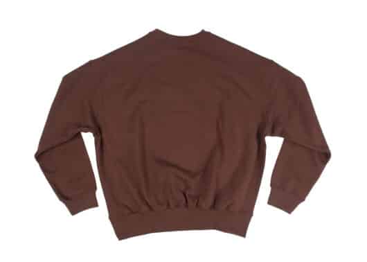Mardi Mercredi FlowerMardi Needlework Crewneck Brown Cream - Image 2