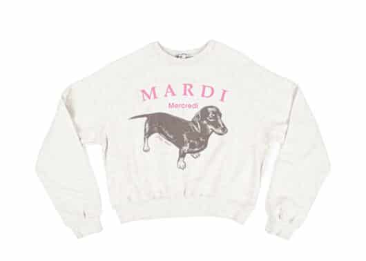 Mardi Mercredi Raglan DDANJI Crewneck Oatmeal Pink