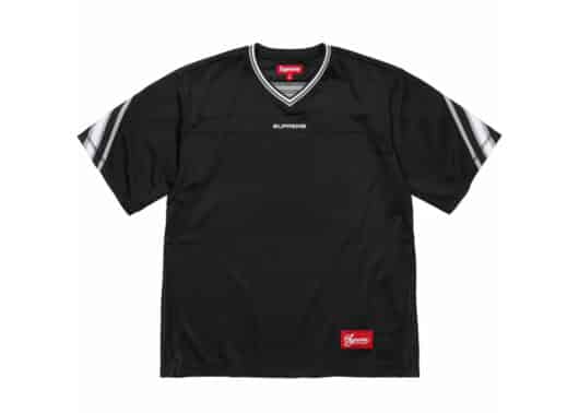 Supreme Jacquard Rib Football Jersey Black - Image 2