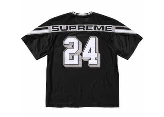Supreme Jacquard Rib Football Jersey Black