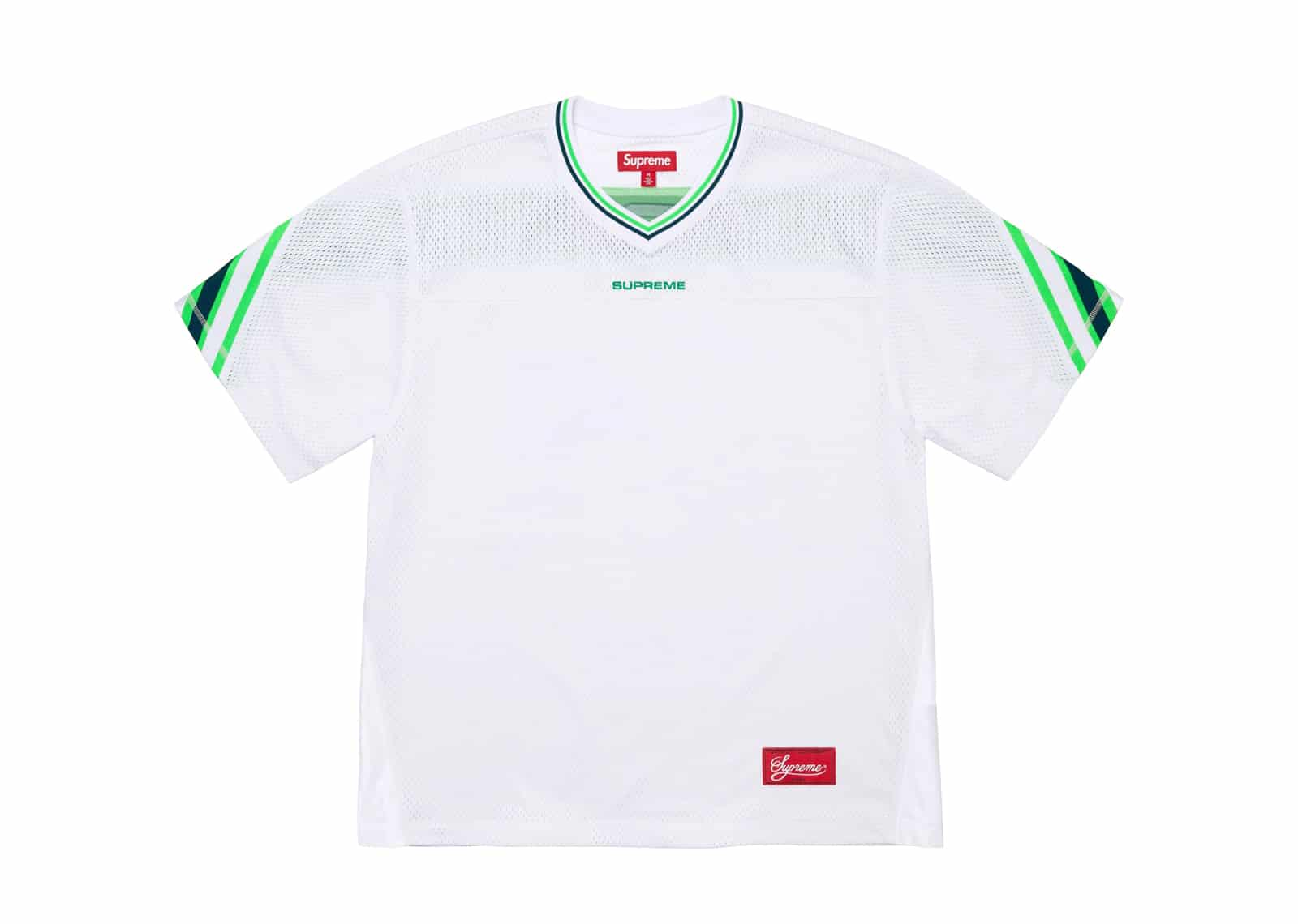 Buy Supreme Jacquard Rib Football Jersey White Online in Australia