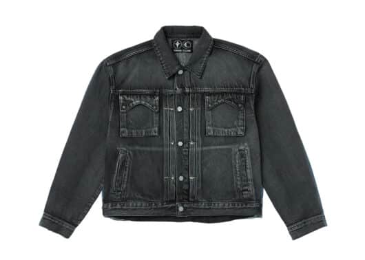 THUG CLUB Claw Denim Jacket Black