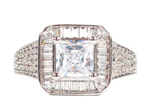 Glacierboy Princess Square Ring Silver