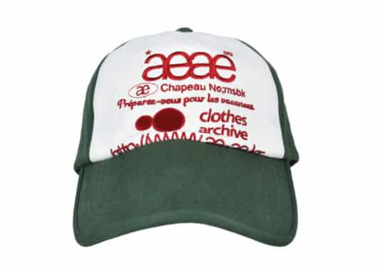 Aeae Web Logo 5 Pannel Ball Cap Green