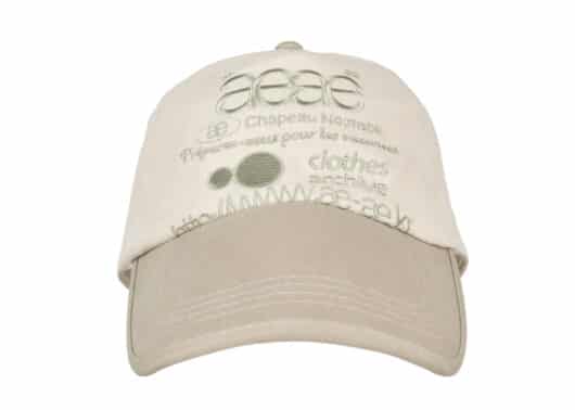 Aeae Web Logo 5 Pannel Ball Cap Khaki