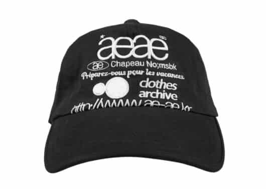 Aeae Web Logo 5 Pannel Cap Black