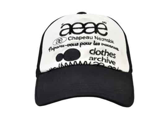 Aeae Web Logo Two Tone Ball Cap Black White