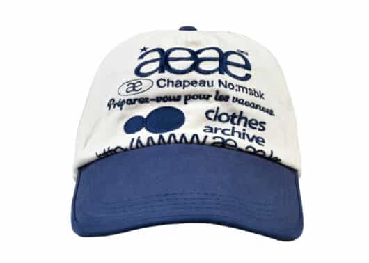 Aeae Web Logo Two Tone Ball Cap White Blue