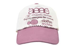 Aeae Web Logo Two Tone Ball Cap White Pink