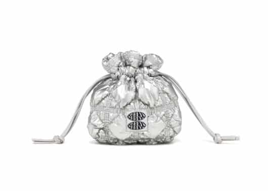 Carlyn Joy Pouch Silver W74103010 Front View