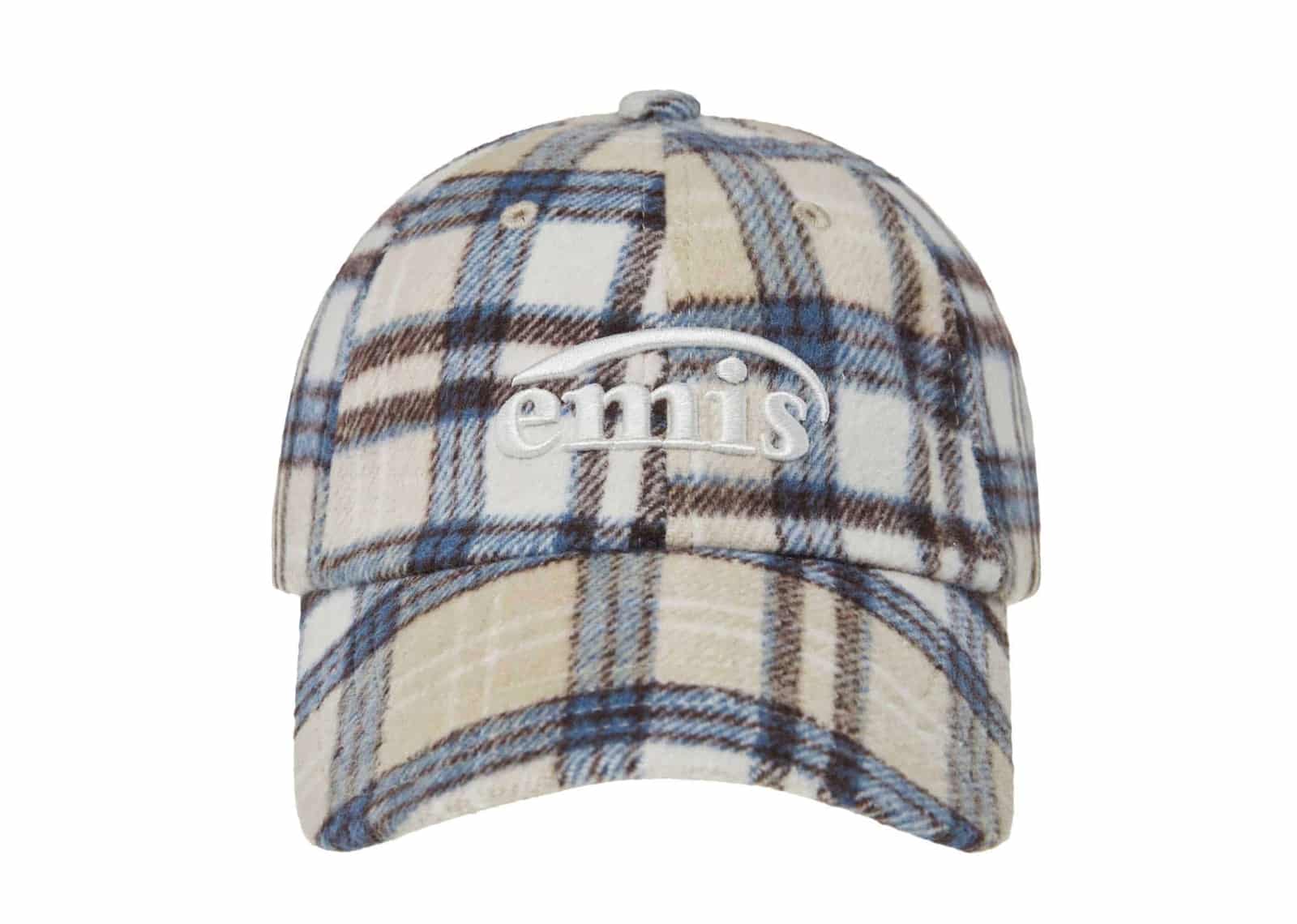 ◆EMIS◆ MULTI COLOR CHECK BALL CAPBEIGE m1037_1348963 MULTI COLOR CHECK BALL CAP-BEIGE - EMIS