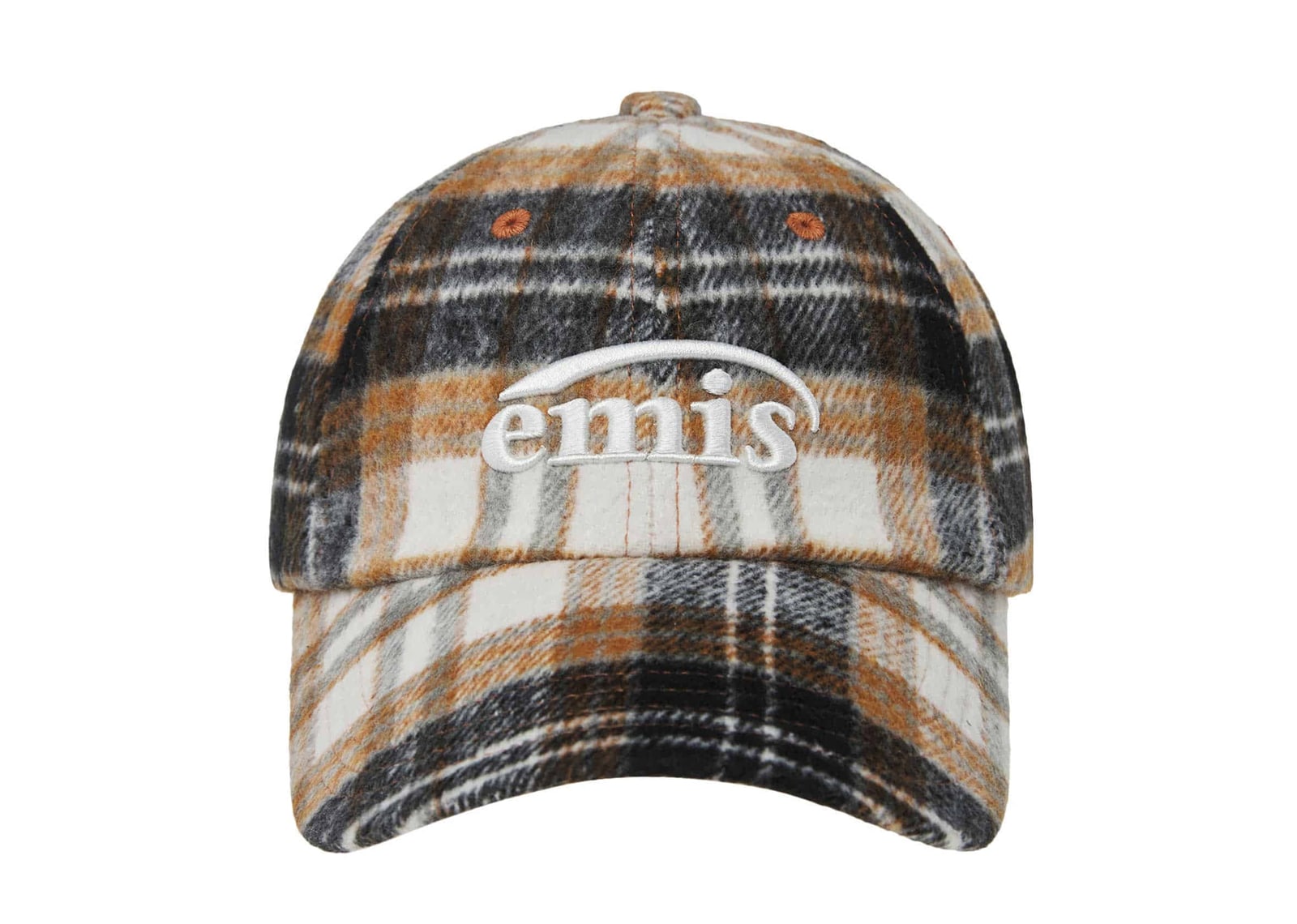 ◆EMIS◆ MULTI COLOR CHECK BALL CAPORANGE m1037_1348964 Buy Emis Multi Color Check Ball Cap Orange Online in