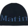 Matin Kim Logo Jacquard Knit Beanie Black HT036