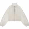Matin Kim Coating Crop Blouson Ivory JP063 - Image 2