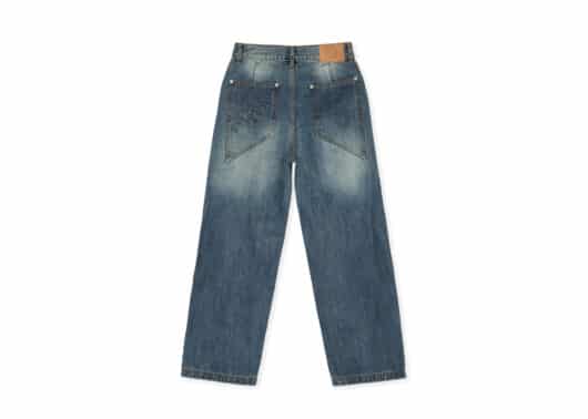 Matin Kim Peaches Coating Washed Denim Pants Blue (W) DN332 - Image 2