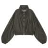 Matin Kim Rough Coating Crop Bomber Khaki JP064 - Image 2