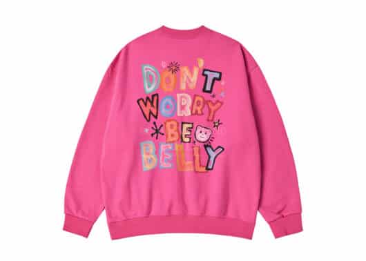 ADLV Belly Collage Logo Crewneck Pink