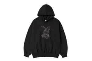 ADLV Lettering Rabbit Hoodie Black