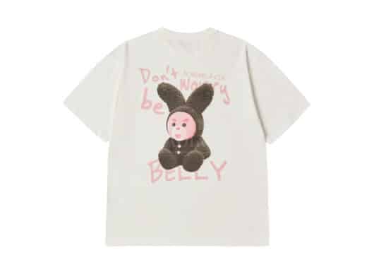 ADLV Rabbit Belly Tee White