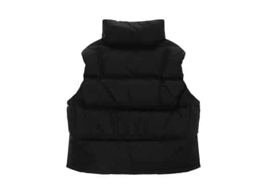 Matin Kim Big Logo Point Down Vest Black DW009 (W) Back View