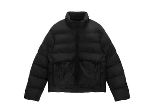 Matin Kim Big Pocket Puffer Down Jumper Black DW001 (W) Front View