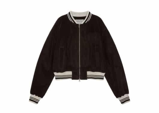 Matin Kim Coating Stadium Jumper Dark Brown (W) JP053 - Image 2