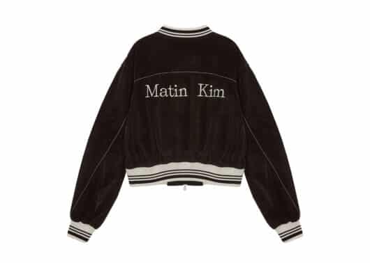 Matin Kim Coating Stadium Jumper Dark Brown (W) JP053