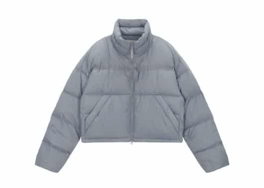 Matin Kim Logo Taping Puffer Down Jumper Grey (W) DW002