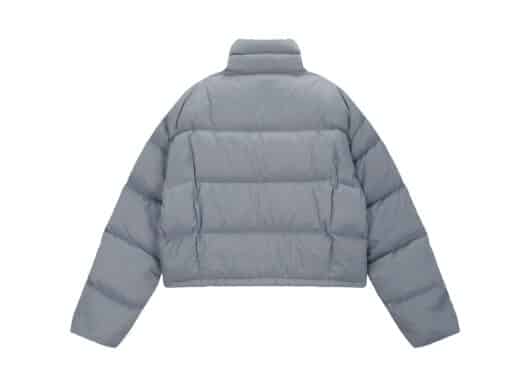 Matin Kim Logo Taping Puffer Down Jumper Grey (W) DW002 - Image 2