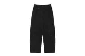 Matin Kim Patch Pocket Washed Cargo Pants Khaki PT056 Front View