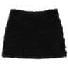 Matin Kim Pleats Mixed Tweed Mini Skirt Black SK014 Back View