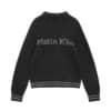 Matin Kim Punching Point Logo Knit Cardigan Grey (W) CD045